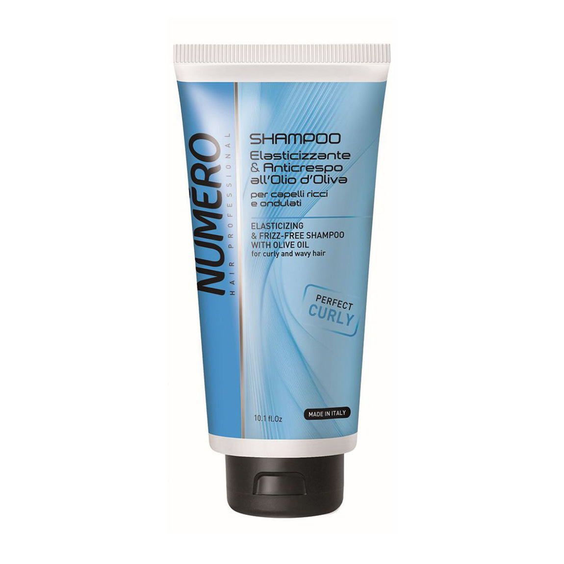 Шампунь Brelil Numero Elasticizing &amp; Frizz-Free Shampoo з оливковою олією, для кучерявого волосся, 300 мл