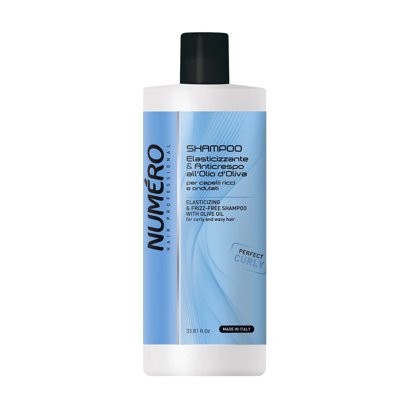 Шампунь Brelil Numero Elasticizing &amp; Frizz-Free Shampoo з оливковою олією, для кучерявого волосся, 1 л